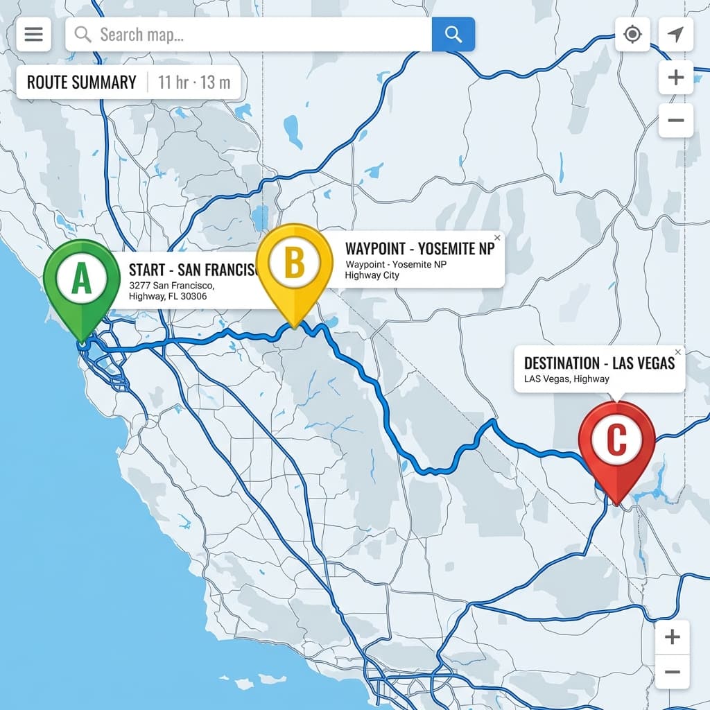 Shortlist 3 Locations on One Highway